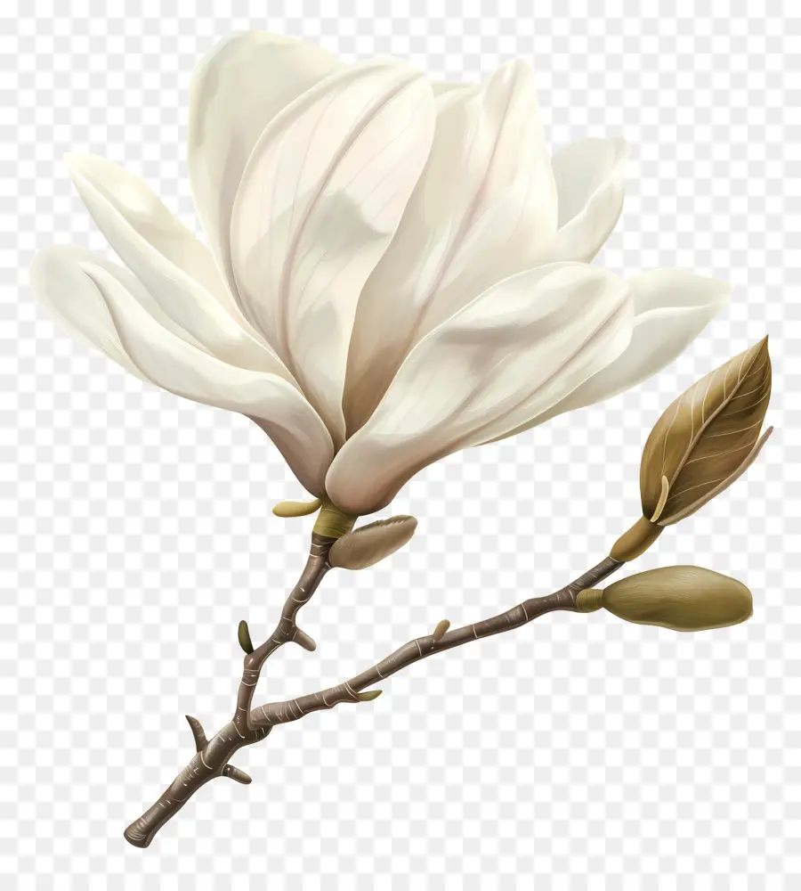 белая магнолия，магнолия цветы PNG