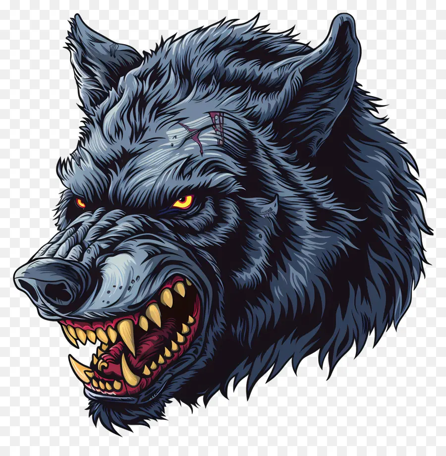 оборотень，Страшный волк PNG