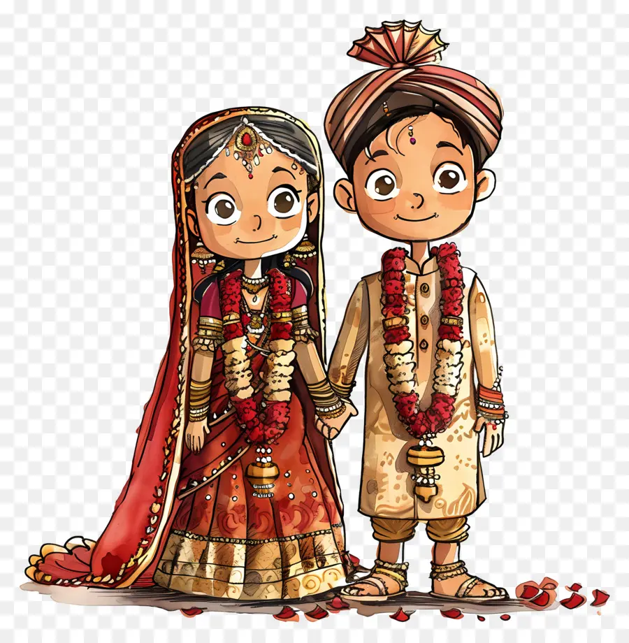 Индуистской свадьбы，Индийская свадебная одежда PNG
