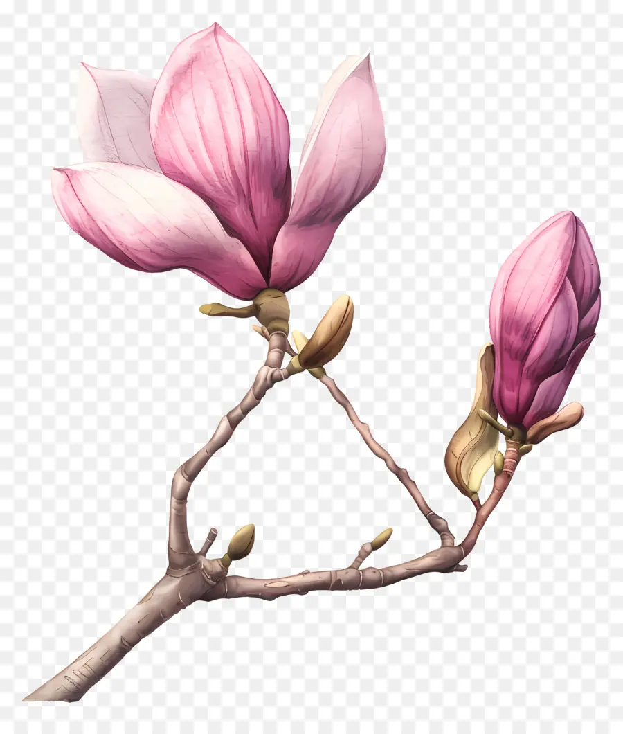 Магнолия Батон，магнолия цветы PNG