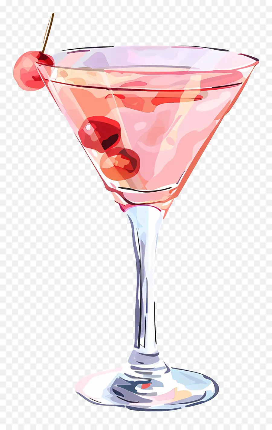 розовый коктейль，Красный коктейль PNG