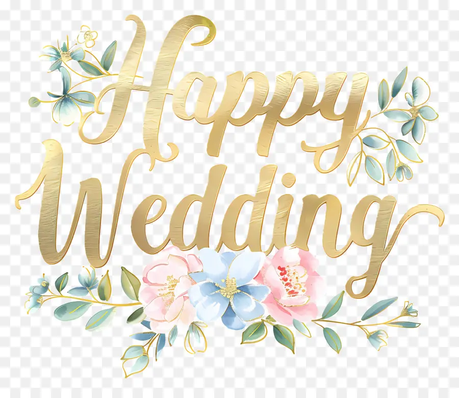 счастливая свадьба，свадебные приглашения PNG