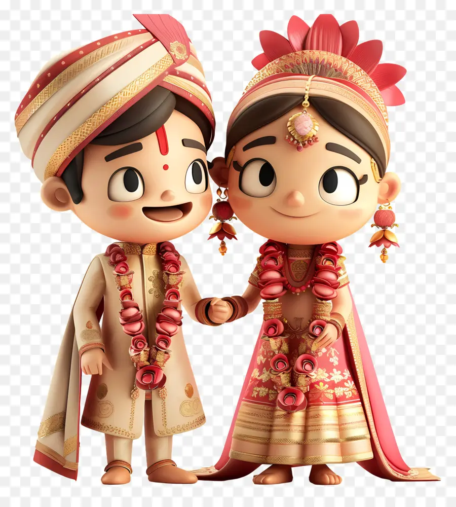 индийская свадьба，традиционная одежда PNG