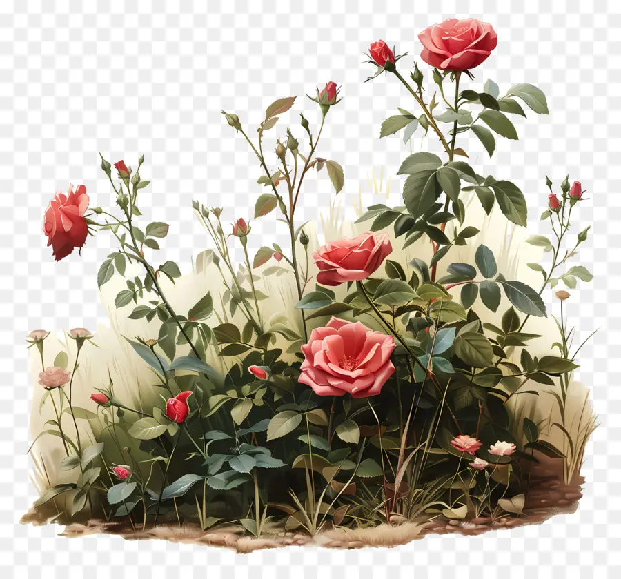 Сад роз，Розы PNG
