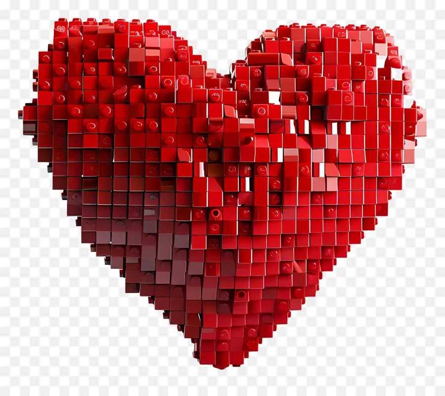 красное сердце，3d сердце PNG