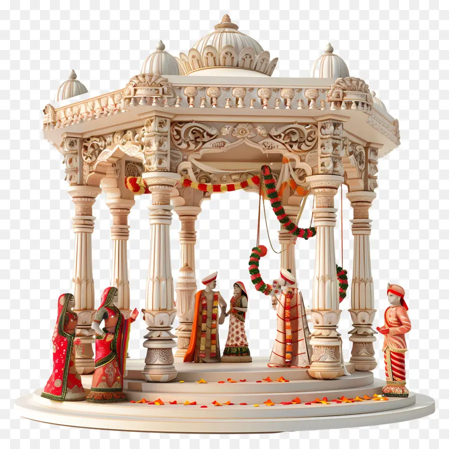 Индуистской свадьбы，Мраморная скульптура PNG