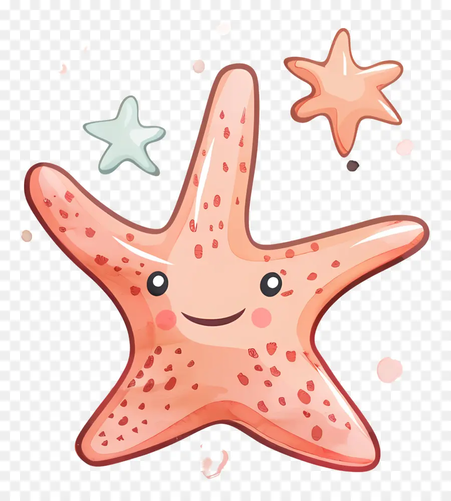 Симпатичная звезда，анимированная морская звезда PNG