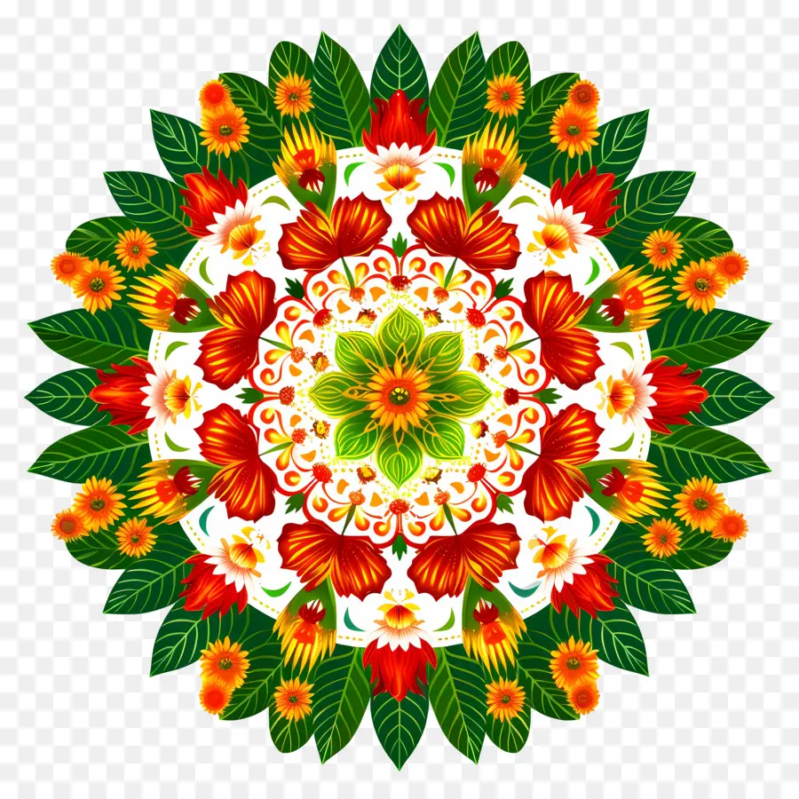 Онам Атапура，цветочная композиция PNG