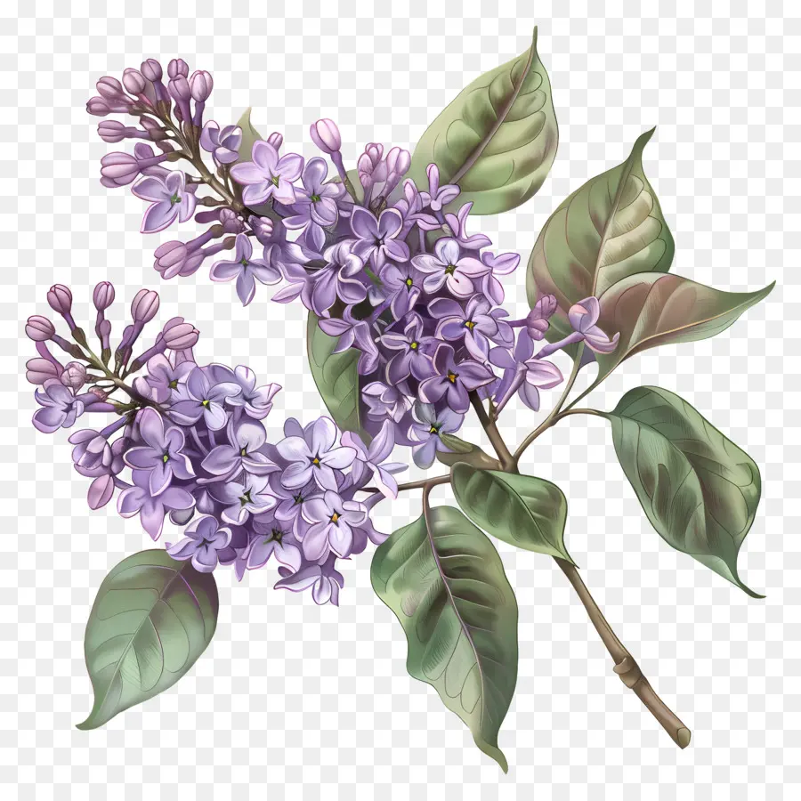 сиреневые цветы，фиолетовые цветы PNG