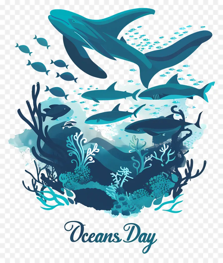 Всемирный день океанов，Океанская дикая природа PNG