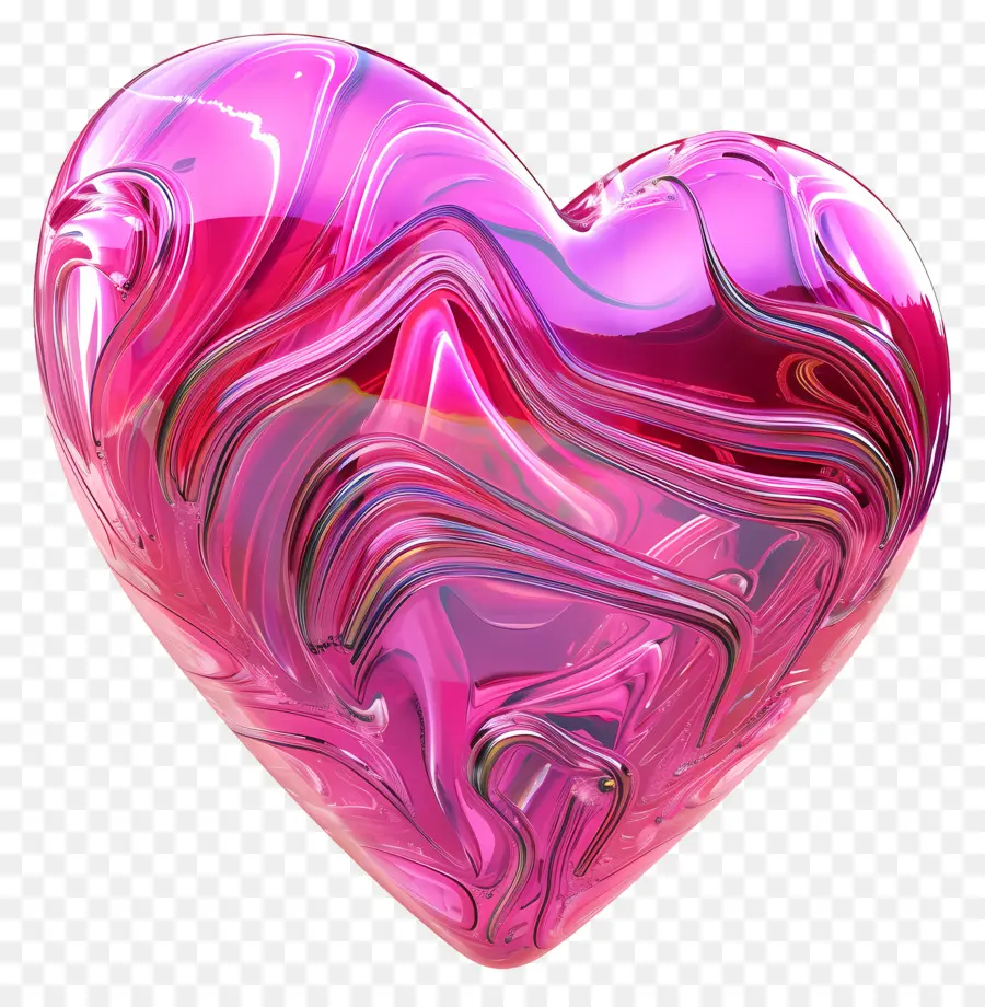 розовое сердце，формы сердца PNG