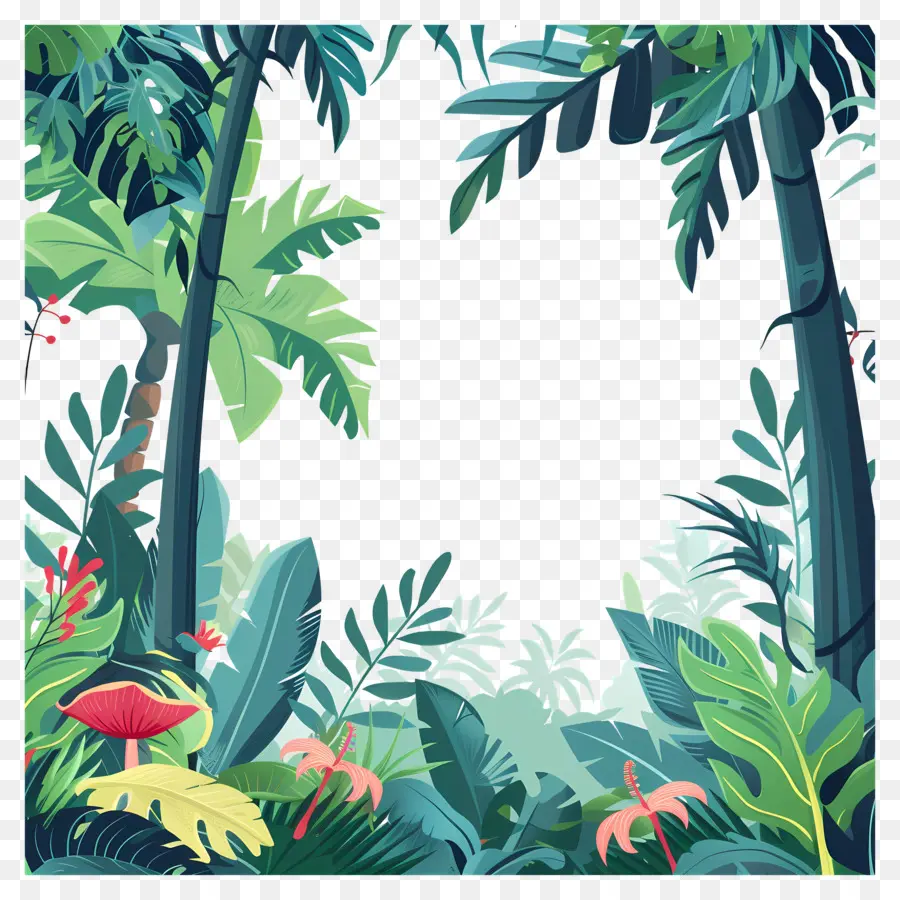 фон джунглей，Тропический лес PNG