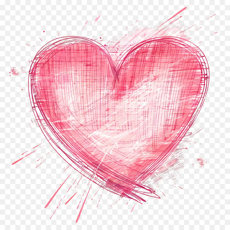 розовое сердце，красное сердце PNG