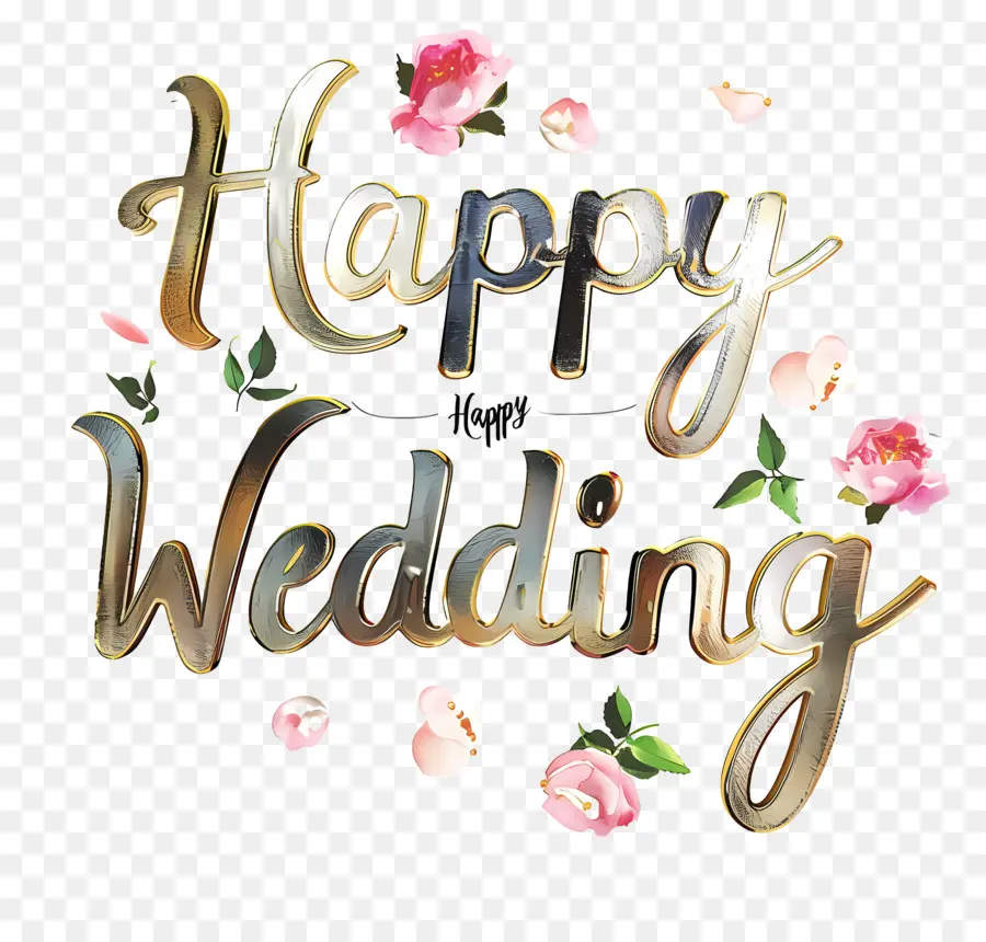 счастливая свадьба，Свадебные приглашения PNG