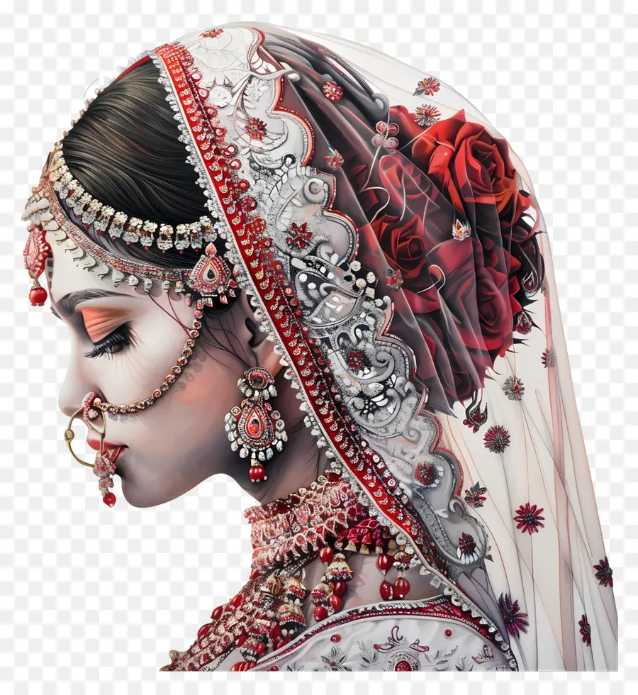 Индуистской свадьбы，свадебное платье PNG