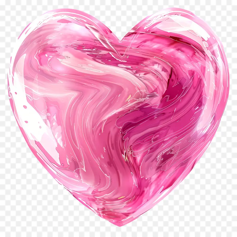 розовое сердце，абстрактный дизайн PNG