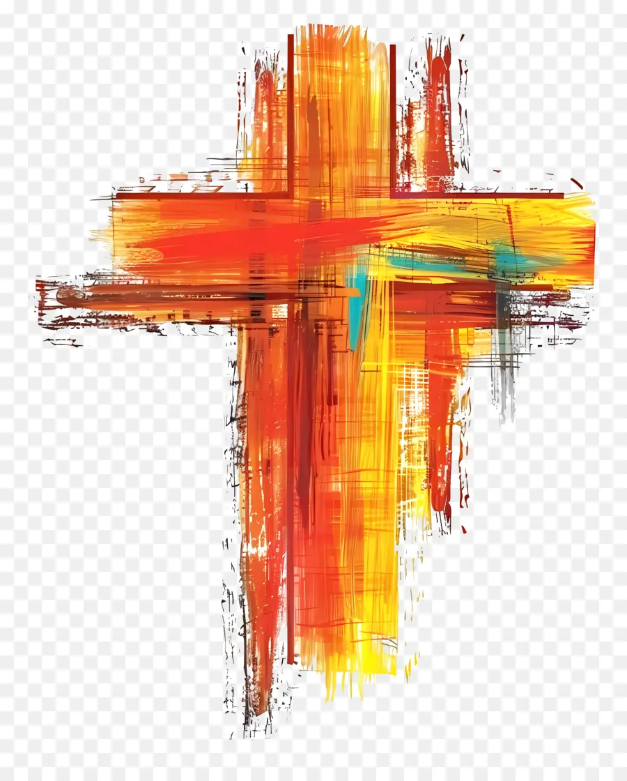 Христианский крест，кисти PNG