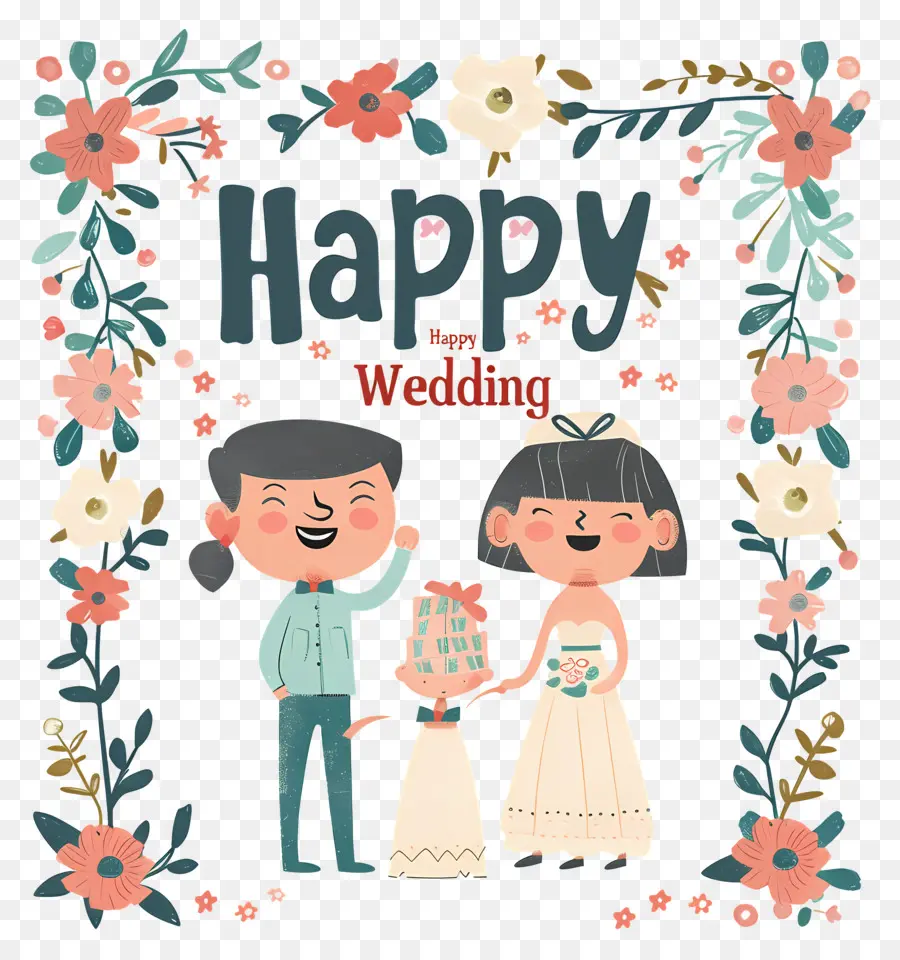счастливая свадьба，Свадебный наряд PNG