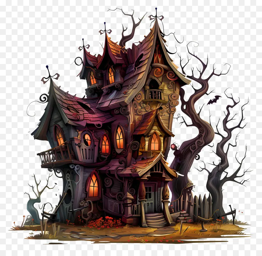 Дом с привидениями，Хэллоуин PNG