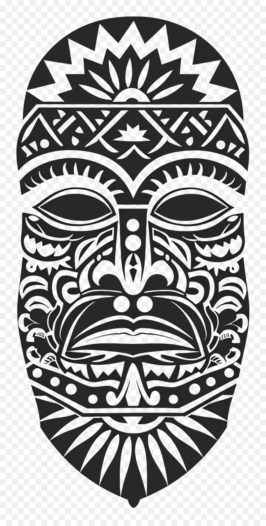 Полинезийская татуировка，Маска PNG