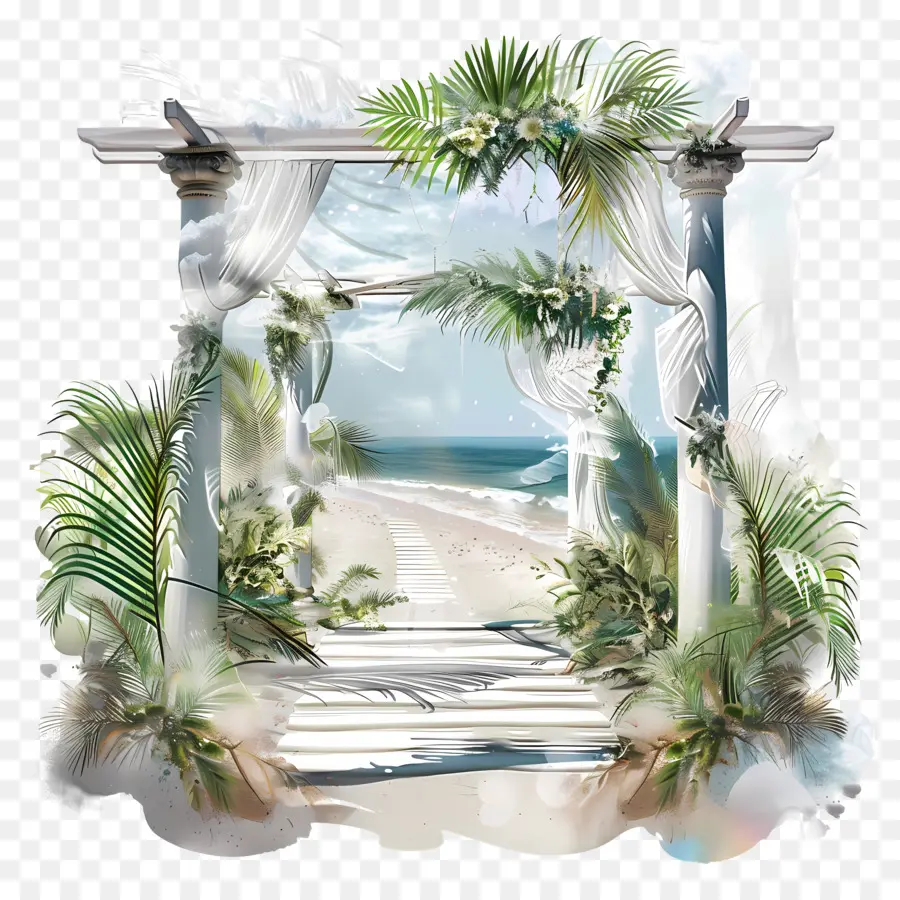 пляж свадебные，Свадьба PNG