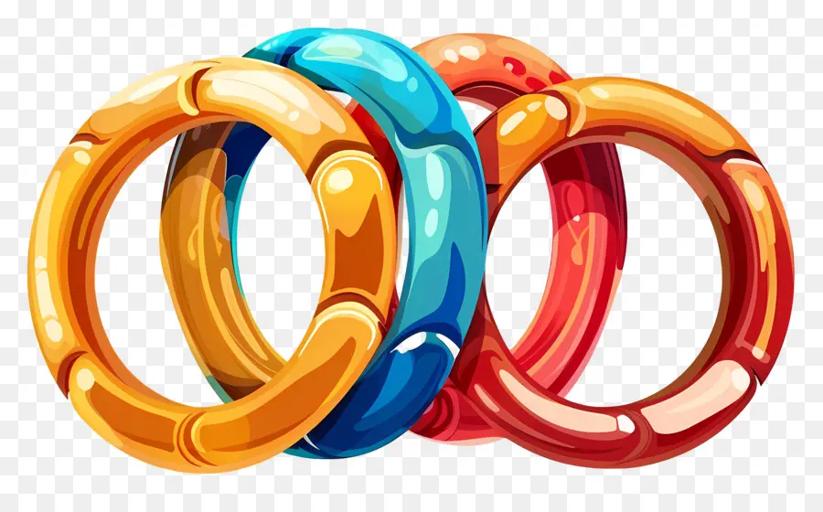 кольца，Радуга кольцо PNG
