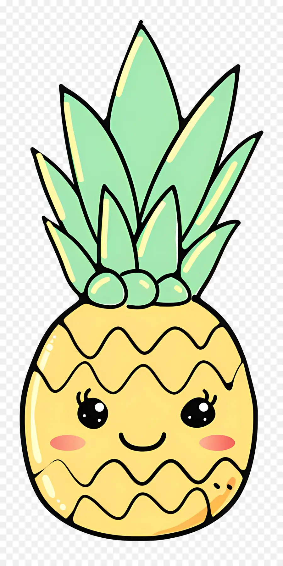 Pineapple，мультфильм PNG