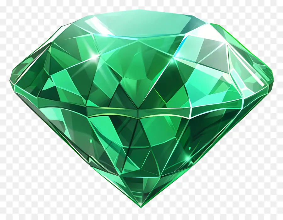 Изумрудный драгоценный камень，зеленый бриллиант PNG