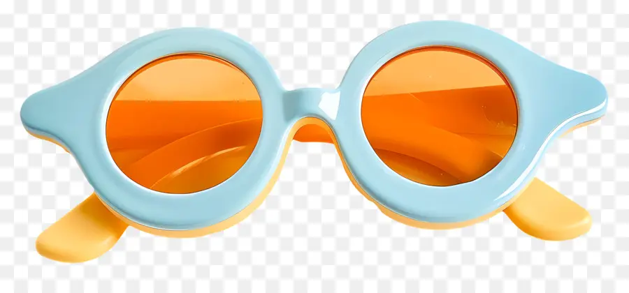 дизайн солнцезащитных очков，Оранжевые солнцезащитные очки PNG