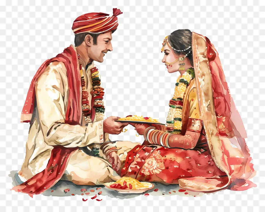 индийская свадьба，Индийские свадебные традиции PNG