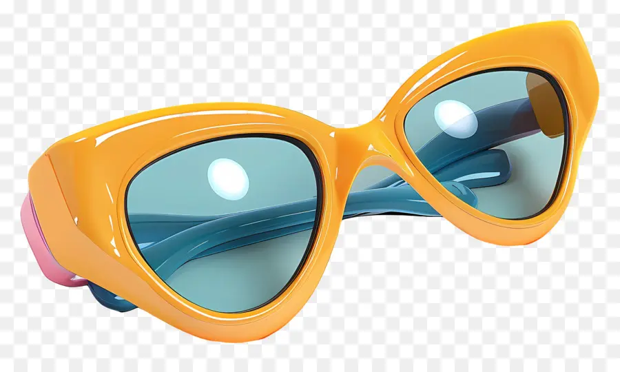 дизайн солнцезащитных очков，Желтые очки PNG
