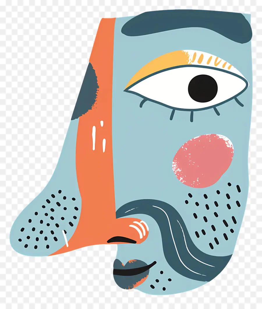 клипарт носа，Абстрактная иллюстрация PNG