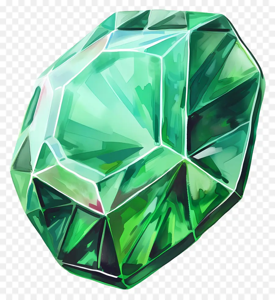 Изумрудный драгоценный камень，Зеленый драгоценный камень PNG