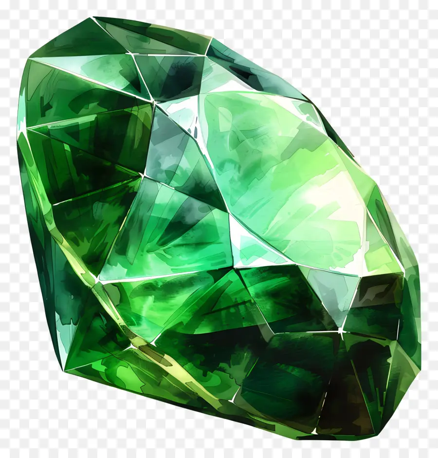 Изумрудный драгоценный камень，Зеленые бриллианты PNG
