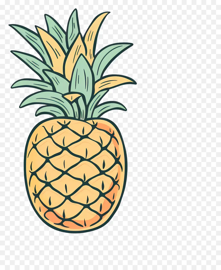 Pineapple，свежие фрукты PNG