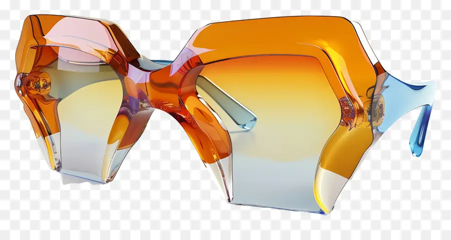 дизайн солнцезащитных очков，Прозрачные пластиковые очки PNG