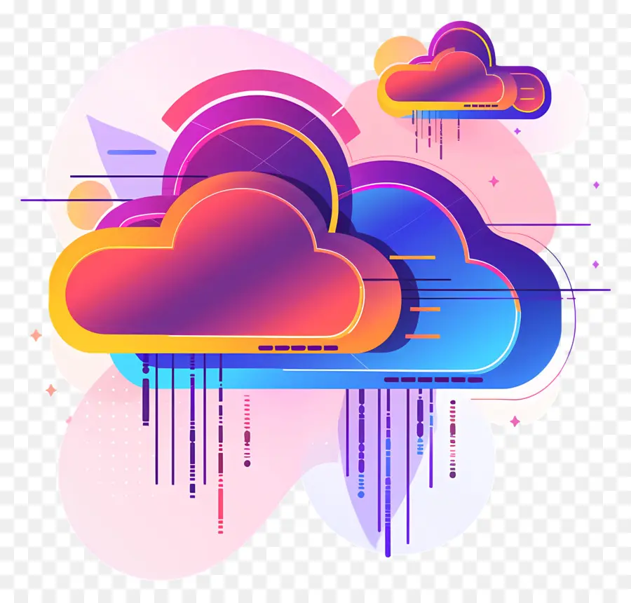 Хранение кибер облака，облака PNG