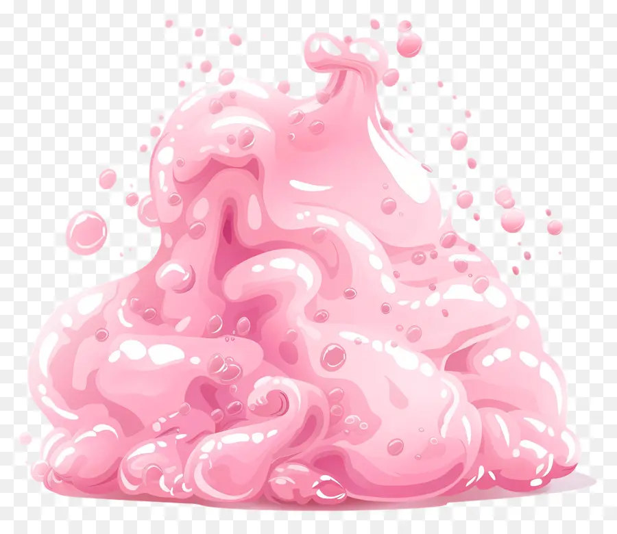 мыльной пеной，Розовый Goo PNG