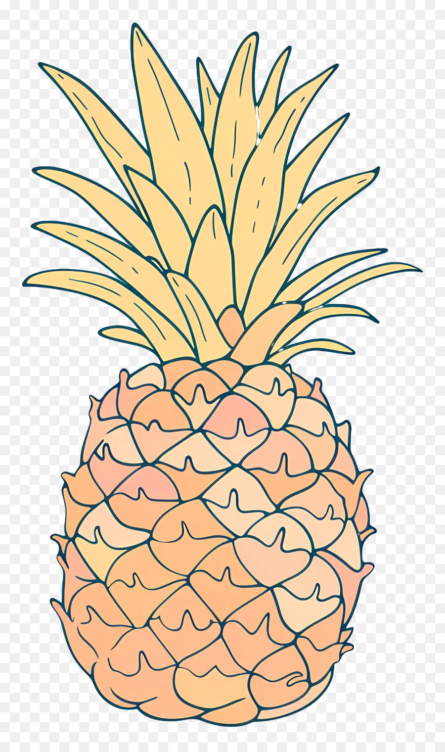 Pineapple，овальная PNG