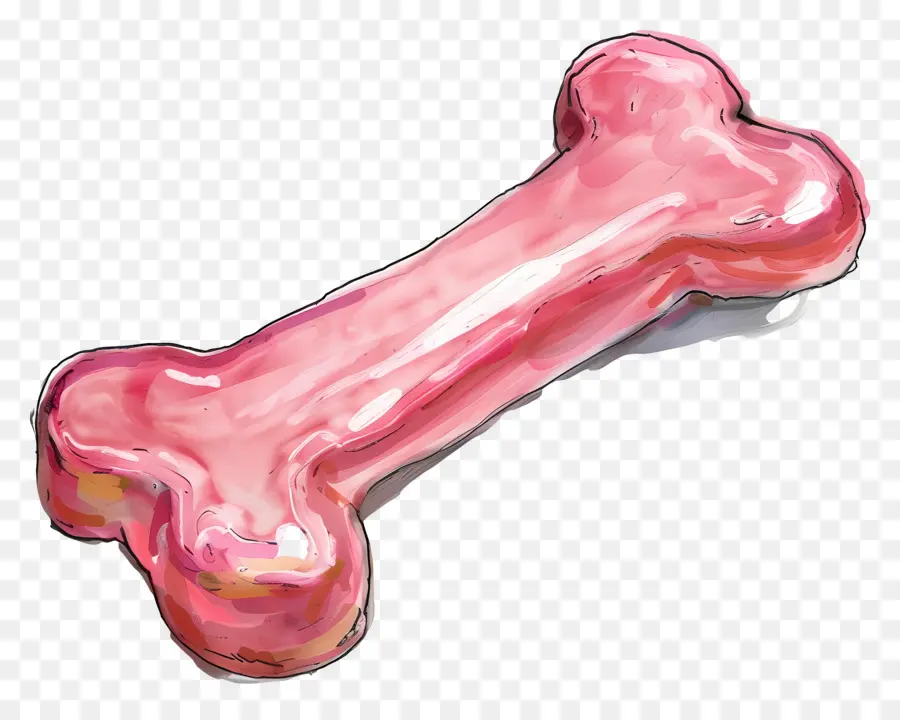 собака кости，розовый кость PNG