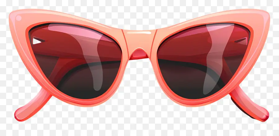 дизайн солнцезащитных очков，розовые очки для глаз кошки PNG