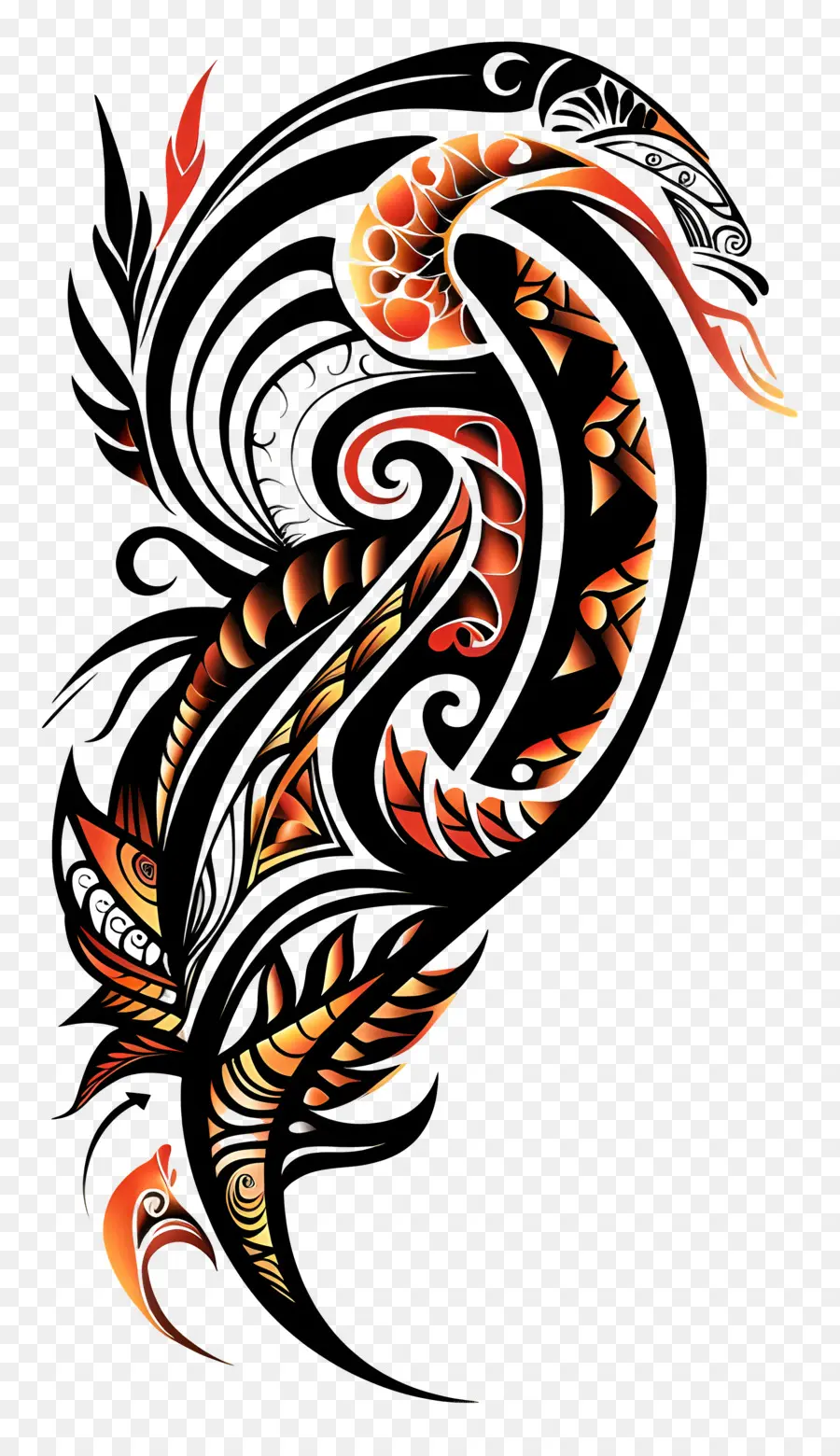 маори татуировки，абстрактный дизайн PNG