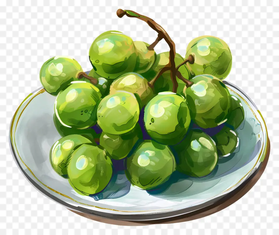 Зеленый виноград，Плиты PNG