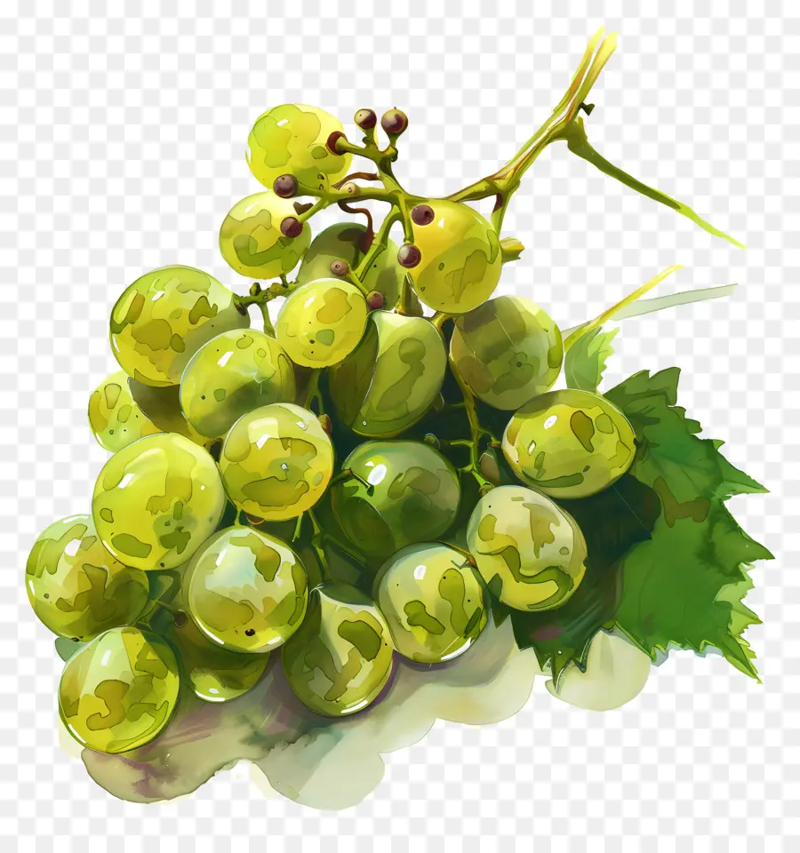 Зеленый виноград，Grapes PNG