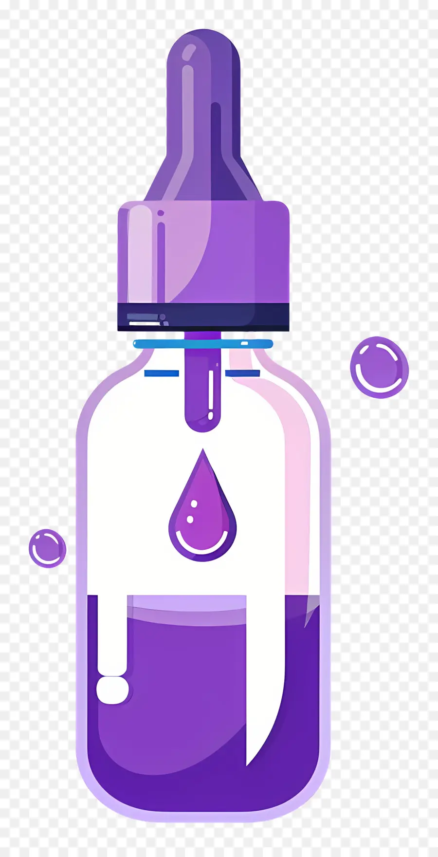 пипетка，Фиолетовая стеклянная бутылка PNG