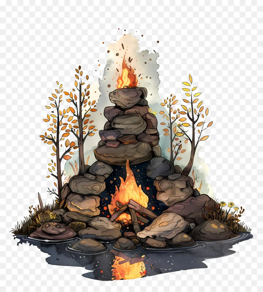 Костер，Fire Pit PNG