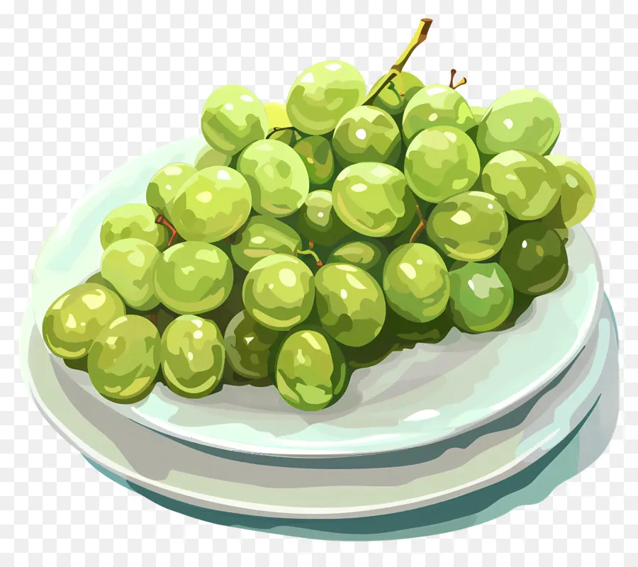 Зеленый виноград，Плиты PNG