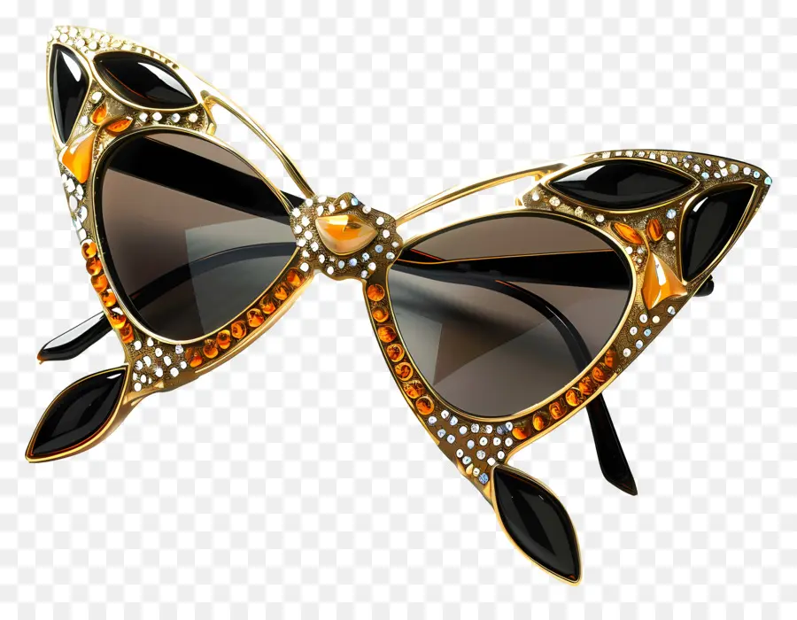 дизайн солнцезащитных очков，золотые очки PNG