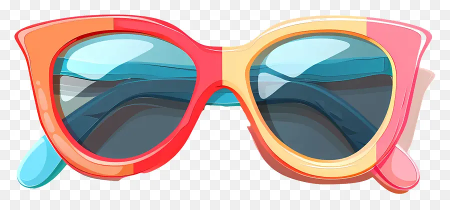 дизайн солнцезащитных очков，Красочные солнцезащитные очки PNG