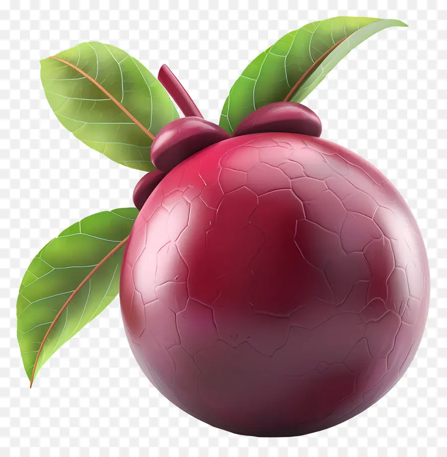 мангостан，красное яблоко PNG